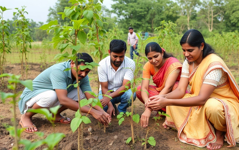 Tree Plantation Drive on Gandhi Jayanti